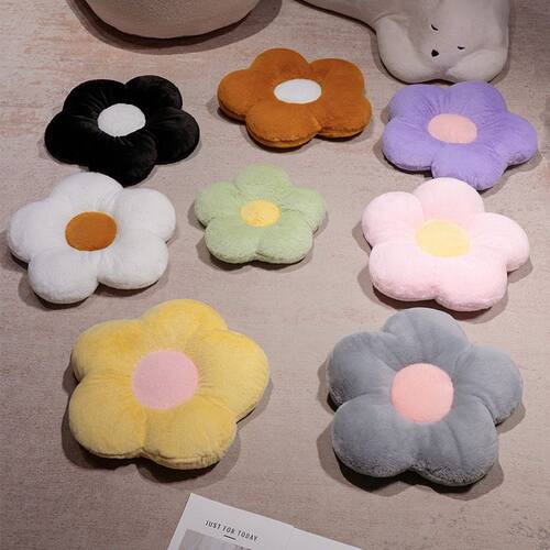 幼儿园坐垫太阳花抱枕毛