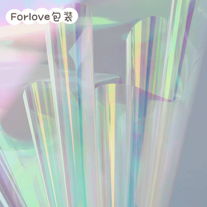 玻璃纸糖幻彩膜鲜花包装