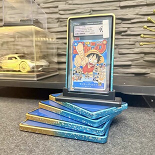 PSA35pt金属评级卡保护壳碎冰飘花卡套宝可梦评级卡防UV展示框