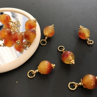 天然玉石纽扣吊坠式旗袍针织衫汉服扣高端定制时尚创意辅料扣