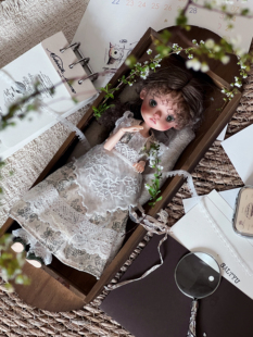 pipichill·【春日铃兰】复古连衣裙Blythe/azone/OB六分娃衣