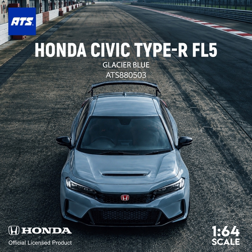 预售-壹号站台|ATS1:64 本田思域 TYPE-R FL5 仿真合金模型摆件