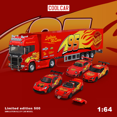 壹号站台|CC1:64速霸保时捷甲壳虫闪电麦昆涂装仿真合金汽车模型
