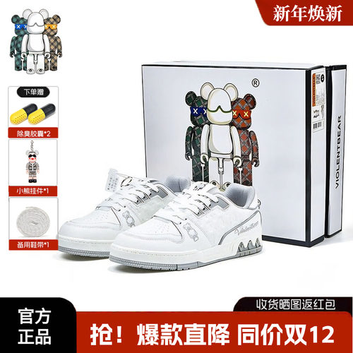 暴力熊低帮板鞋男女同款时尚休闲