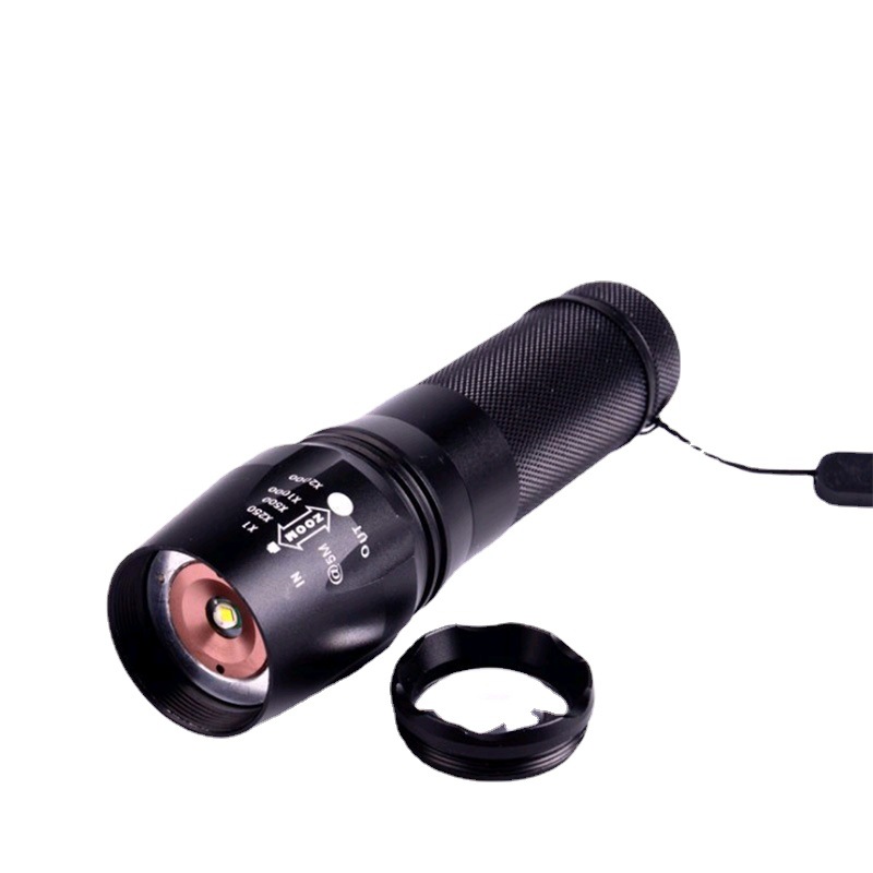 强光变焦手电筒T6特亮远射铝合金充电26650超长续航户外家用