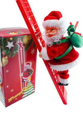 红色爬梯圣诞老人楼梯现货爬珠圣诞节装饰品礼品