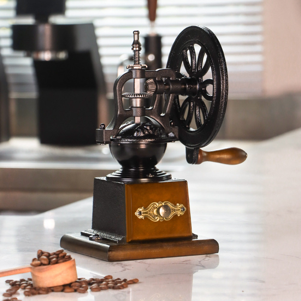 L-beans手摇磨豆机超省力复古手摇咖啡豆磨豆机咖啡研磨机 磨粉机