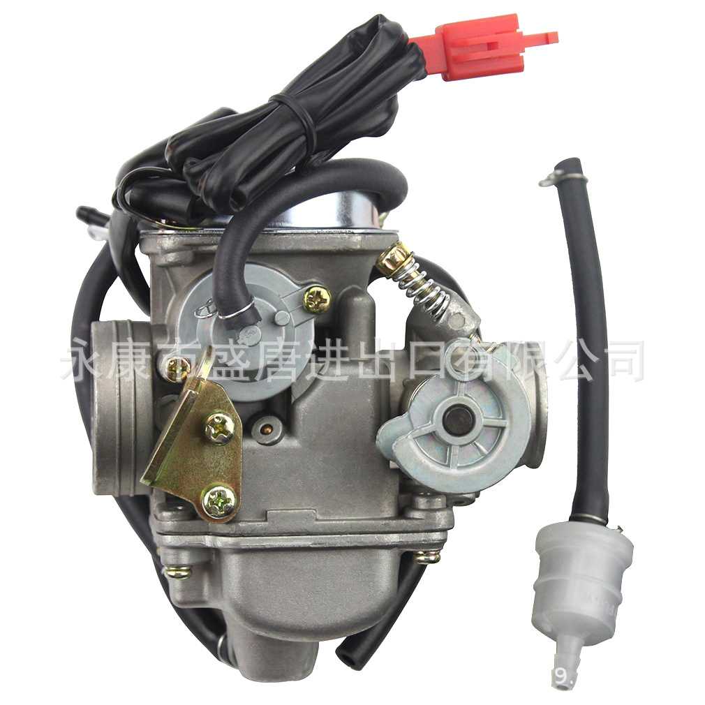 24mmPD24J化油器适配GY6 4冲程125cc 150cc 152QMI 157QMJ 踏板车