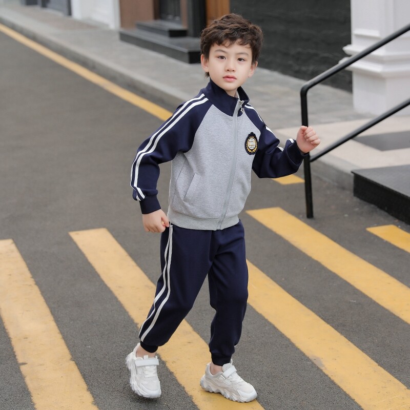 幼儿园园服活动表演服中小学生校服运动会班服秋冬新品棉衣三件套