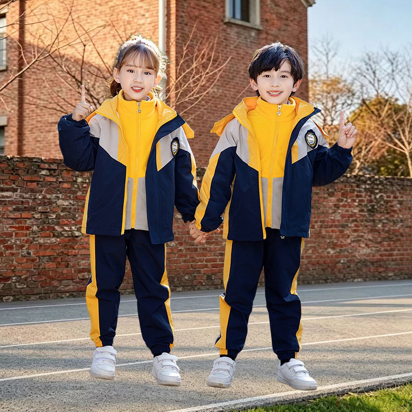 点这里!学生秋冬冲锋衣校服班服