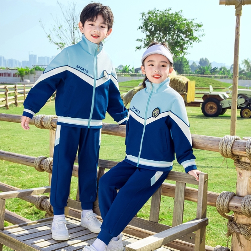 英伦风校服表演服春秋季春夏服装女孩演出服运动套装运动会运动装