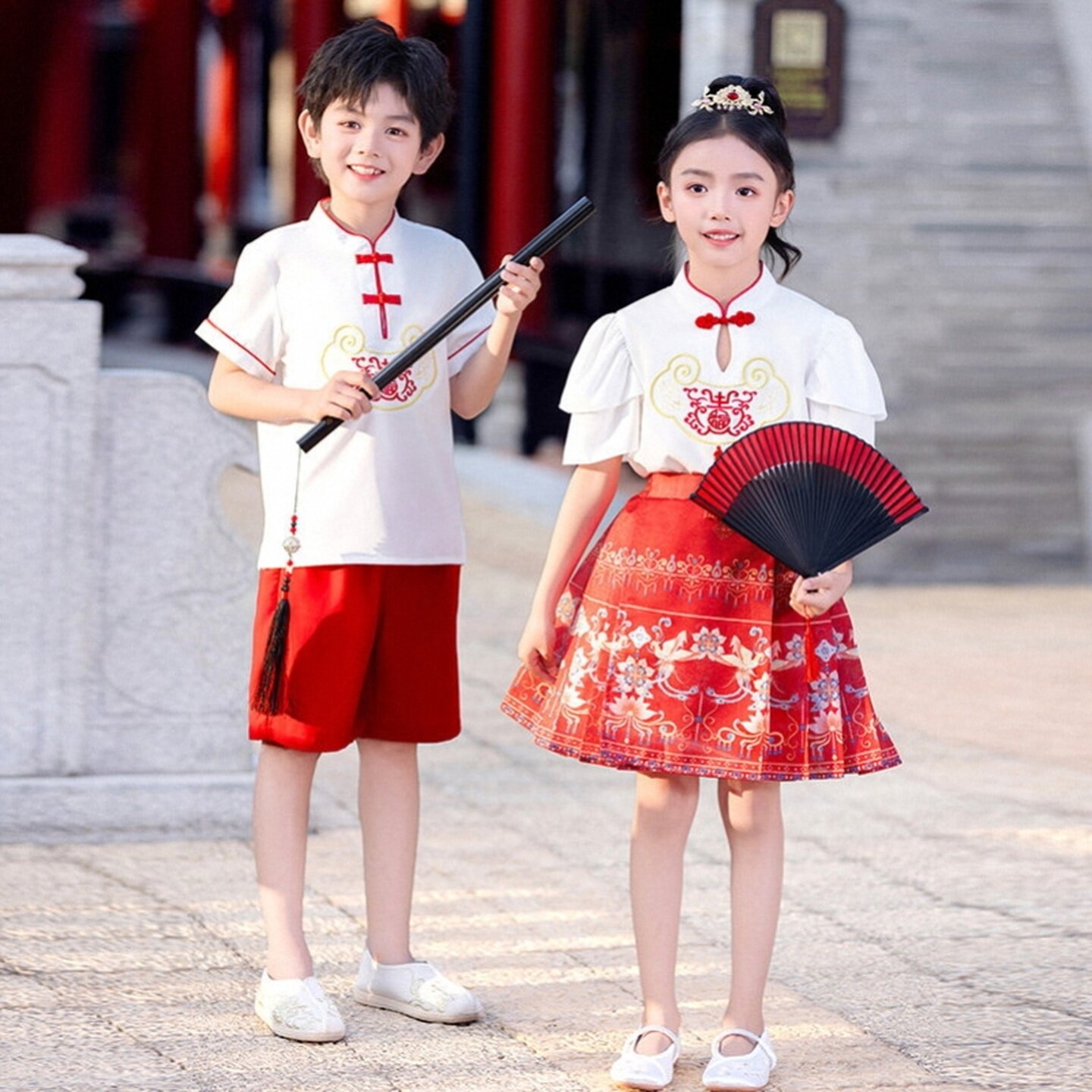 运动风班服舞蹈典礼装短袖幼儿园毕业装春秋款马甲毕业班裤子诗歌