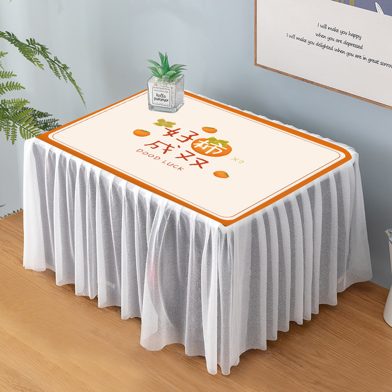 打印机防尘罩全包微波炉罩打印机罩子防尘罩电烤箱防水防尘蕾丝盖