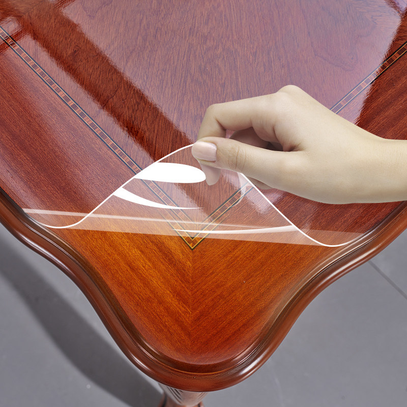 岩板家具贴膜高档大理石玻璃茶几实木餐桌面耐高温自粘透明保护膜