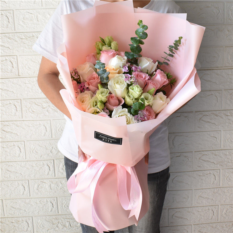 石家庄鲜花速递同城配送混搭玫瑰花束闺蜜朋友生日唐山邯郸送花店