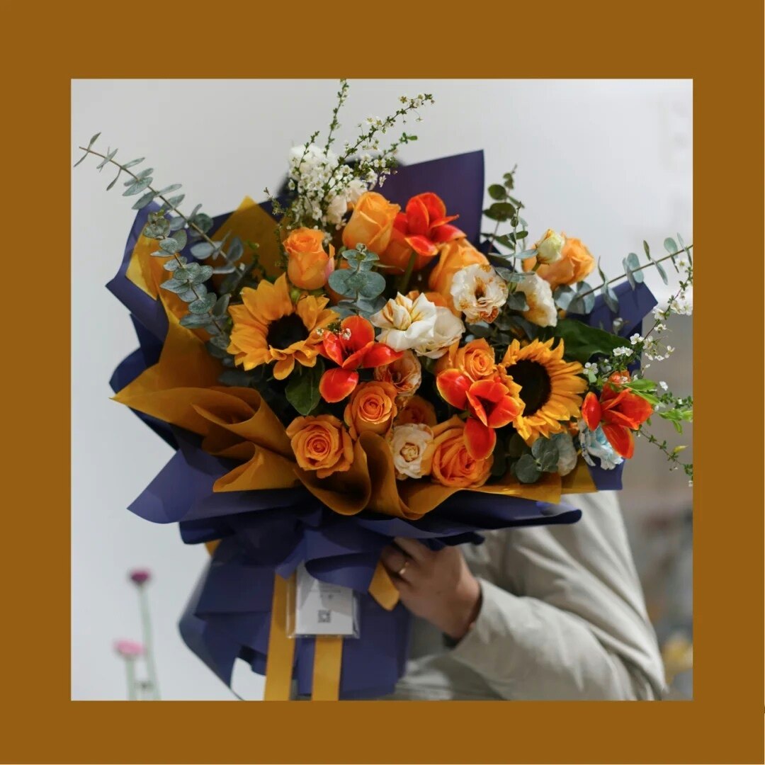 大连同城速递送男友探望玫瑰花束