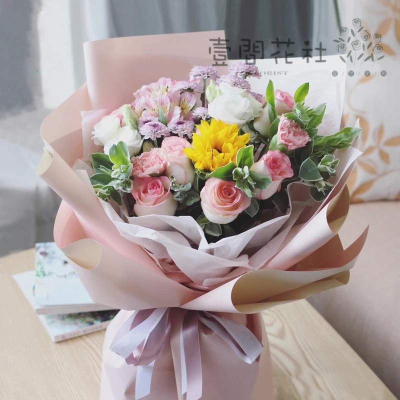 同城速递爱人红玫瑰花束送女友