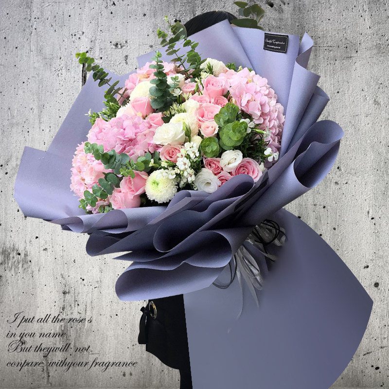 1米+超大巨型花束南宁同城鲜花速递绣球玫瑰花生日鲜花店送花闺蜜