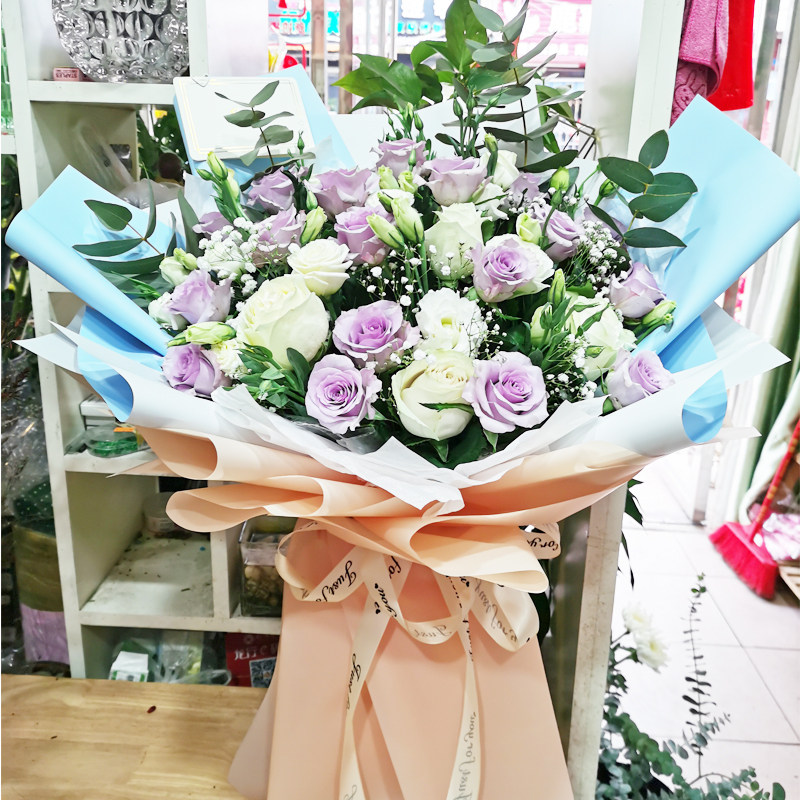 同城派送高档大花束七夕节日求婚送老婆女友告白生日鲜花