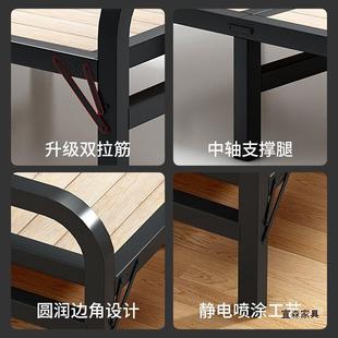 折叠床单人床1米2家用简易床成人出租房用1米5宿舍铁床行军实木床