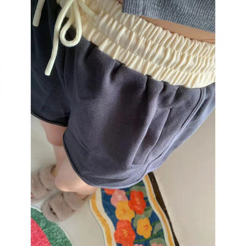 高腰运动短裤女夏天2026新款夏季薄款大码胖mm显瘦休闲阔腿热裤子