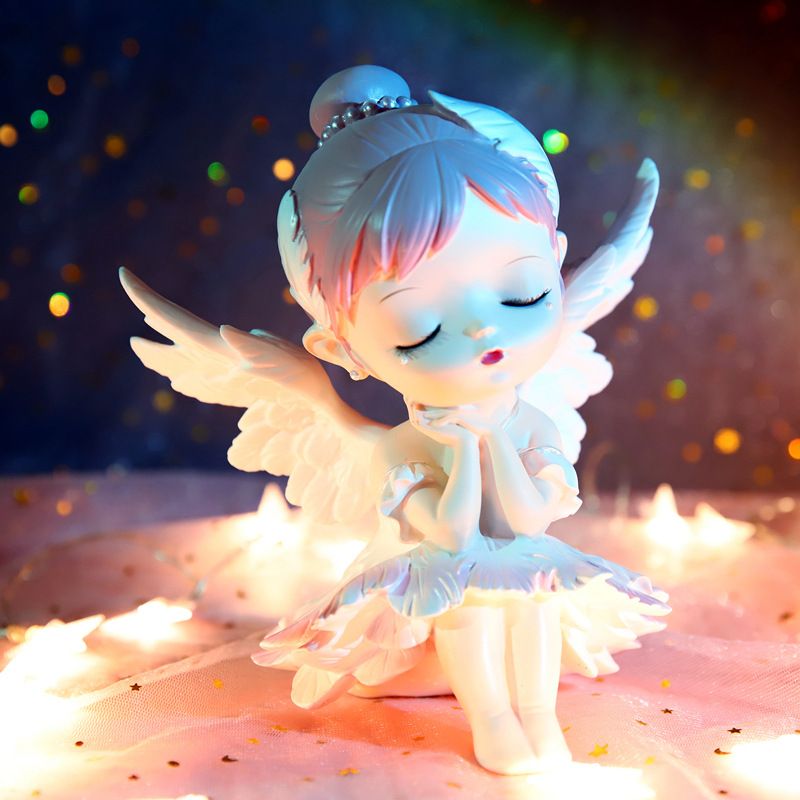 家居创意唯美可爱芭蕾舞女孩小摆件女生日礼品客厅桌面装饰品