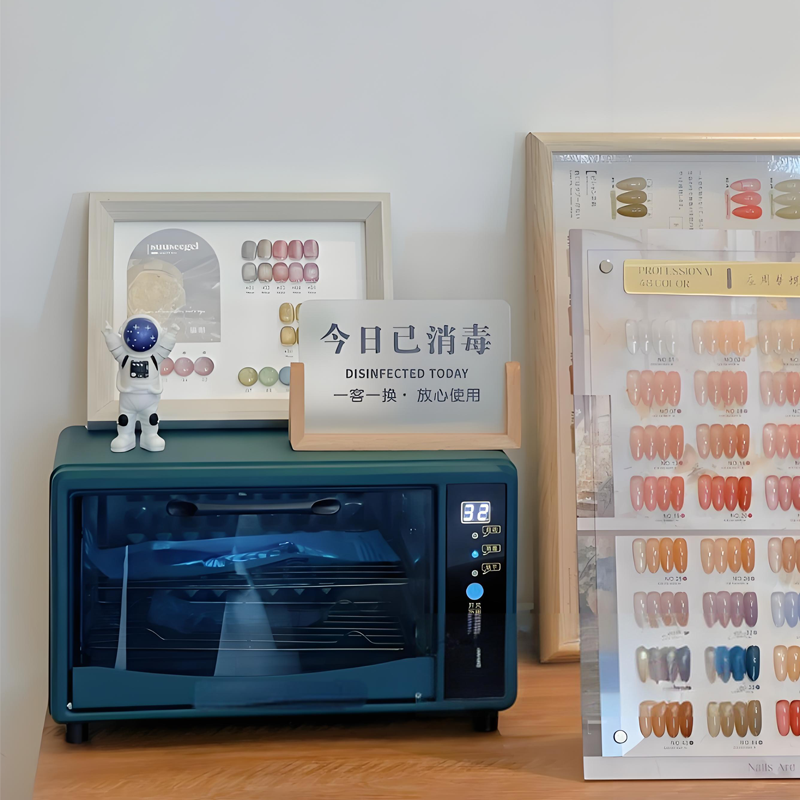 二星级小消毒柜牙针美甲迷你绘本器诊所臭氧机玩具双灯管医疗文件