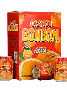 韩国网红进口饮料海太桔汁果汁橘果肉果粒饮品238mlX12罐礼盒装