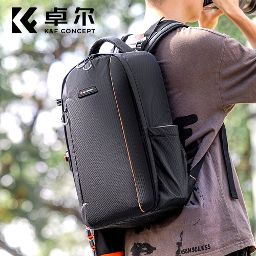KFCONCEPT卓尔相机包双肩多功能专业大容量无人机电脑微单反摄影包适用于佳能尼康索尼轻便户外休闲旅行男女