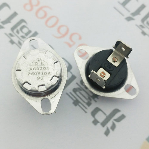 KSD301 温控开关器温度控制器 常闭96度 弯脚固定环 温度保护器
