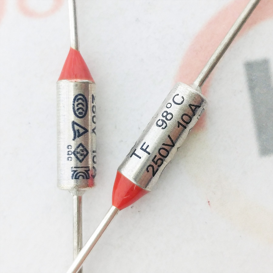 TF98度 250V10A Sanyuan温度保险丝 三元RY热熔断丝 UL/CE/VDE