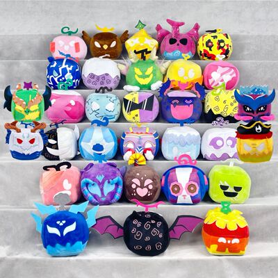 Bloxfruits恶魔果实水果盒子动漫公仔毛绒玩具现货抓机娃娃
