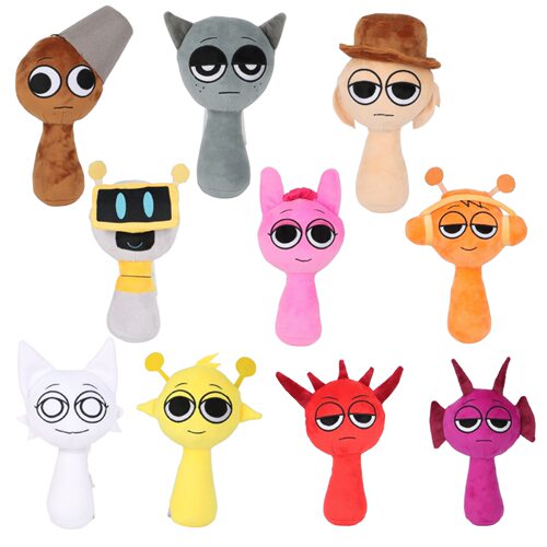 新品Sprunki Plush节奏毛绒公仔玩偶