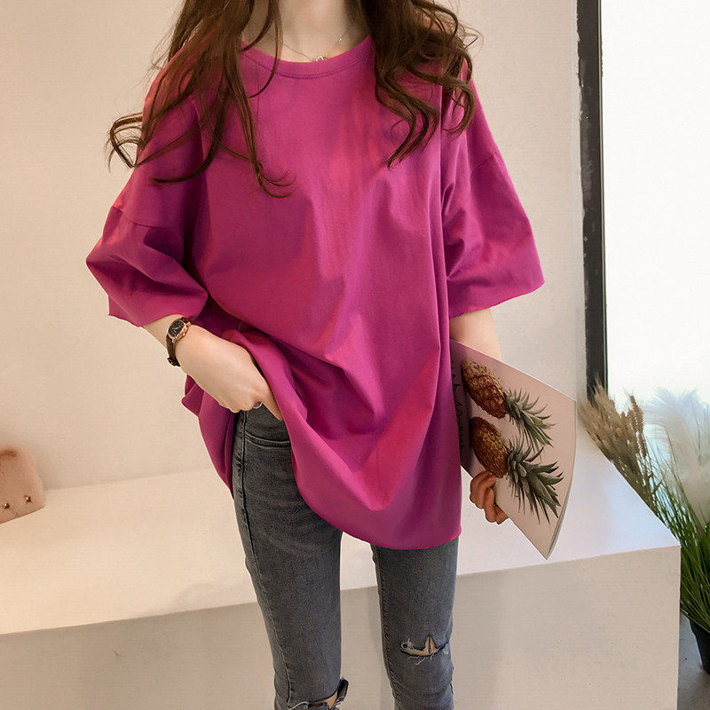 Pure cotton T-shirt Short sleeved 2022 new pattern Easy Show thin mm Mid length version half sleeve Large 200 Summer jacketin the Women's clothing/Boutique , T-shirt  category - from Buy2taobao.com to provide professional Taobao agent buy service