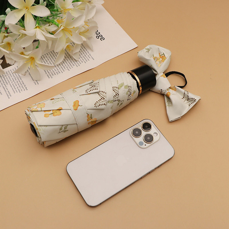 新品 遮阳伞自动小清新碎花太阳伞晴雨伞女五折伞小巧便携防晒伞,居家日用,伞帽,淘宝优惠券,粉丝福利购,淘宝优惠卷