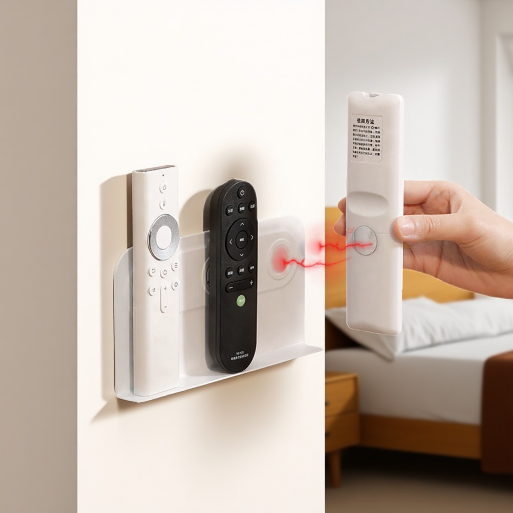 遥控器上墙收纳免打孔床头桌面