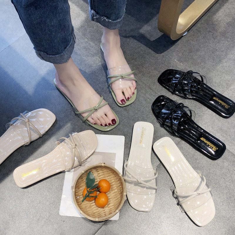 summer shoes women Bowtie Slippers ladies flat sandals在類目 女鞋, 拖鞋中 - 來自Buy2taobao.com提供專業的淘寶代購服務