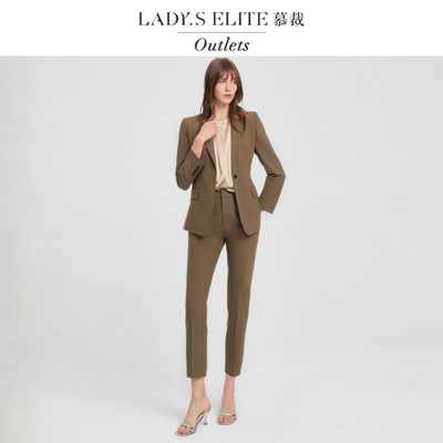 慕裁【TBW】羊毛西装套装女2024新款高级感通勤风职业西服/西裤