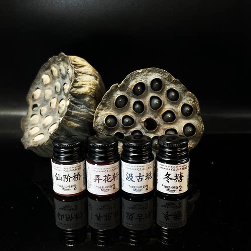 5ml艺术家级《丈山尺树园》多种纸快干防水且不堵笔凤凰翎钢笔淡彩墨水紫色棕色黑色专业勾线非碳素墨水水彩