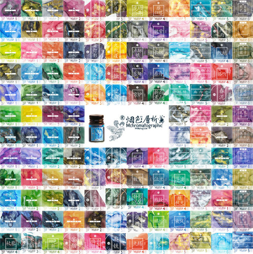 【3件包邮9.9元】烟色饮蜜莺集锦小瓶5ml金粉闪粉彩墨星空蘸水笔玻璃笔彩色钢笔墨水染卡滴胶绘画手帐莫兰迪 - 封面