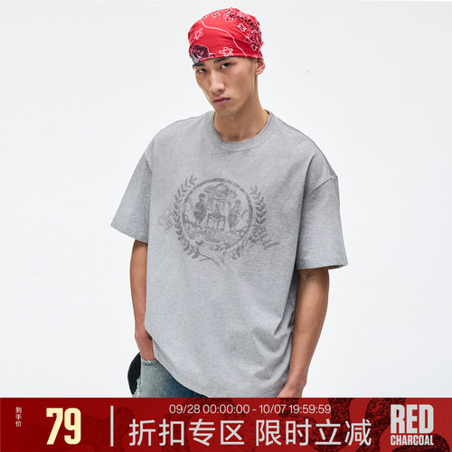 REDCHARCOAL红炭渐变外星人T恤