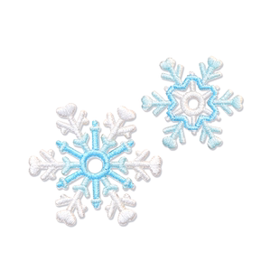 雪花刺绣图案自粘布贴羽绒服衣服免缝补丁贴破洞修补贴时尚贴布