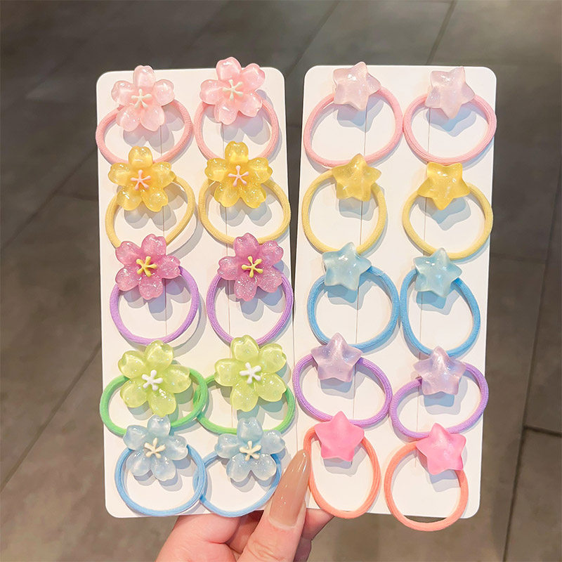 儿童可爱花朵发绳女孩扎头发卡通水晶橡皮筋宝宝头绳头饰2024新款,童装/婴儿装/亲子装,发饰,淘宝优惠券,粉丝福利购,淘宝优惠卷