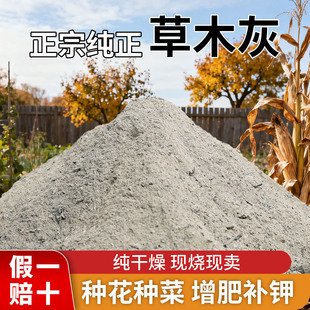 草木灰种菜专用营养土稻壳炭蔬菜通用种地果树杀虫农家有机钾肥料