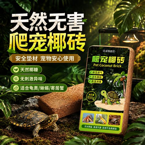 爬宠椰土乌龟寄居蟹椰砖蜗牛过冬