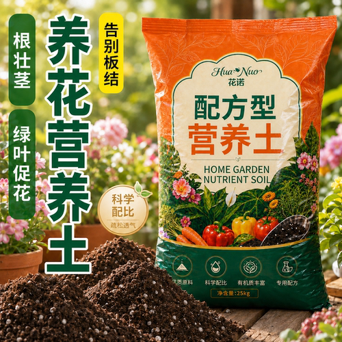 养花专用土透气疏松肥力高花更大