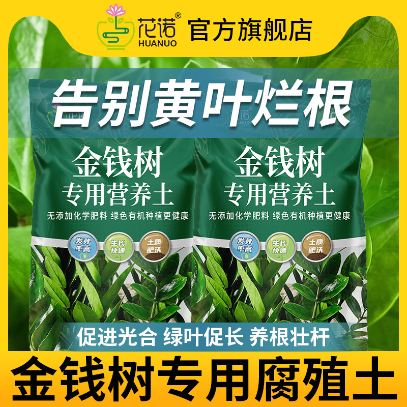 金钱树专用土腐殖土花土营养土通用金钱树肥料专用肥盆栽种植土壤