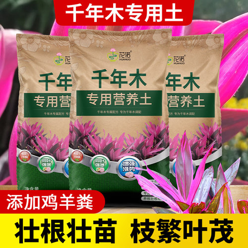 千年木专用土大型绿植木营养土好运来临有机肥料通用大型绿植盆栽