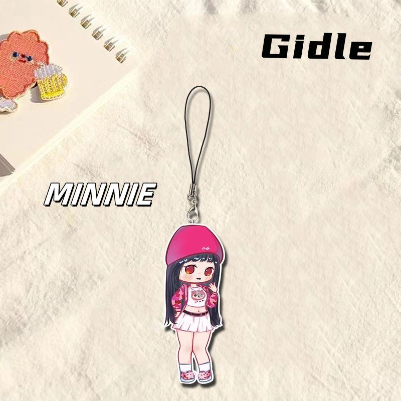 Gidle女娃Q版创意周边手机链宋雨