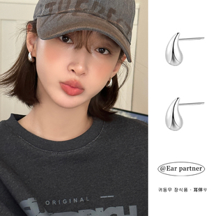 爆款 925銀針極簡(jiǎn)水滴耳釘女高級(jí)感氣質(zhì)耳環(huán)新款 輕奢冷淡風(fēng)耳飾